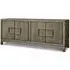 Textured Oak Veneered Sideboard - Taupe