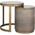 Textured Side Table - Brass