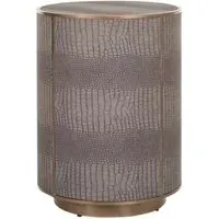 Textured Side Table - Brushed Gold