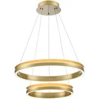 Tiered LED Chandelier - Satin Brass