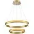 Tiered LED Chandelier - Satin Brass