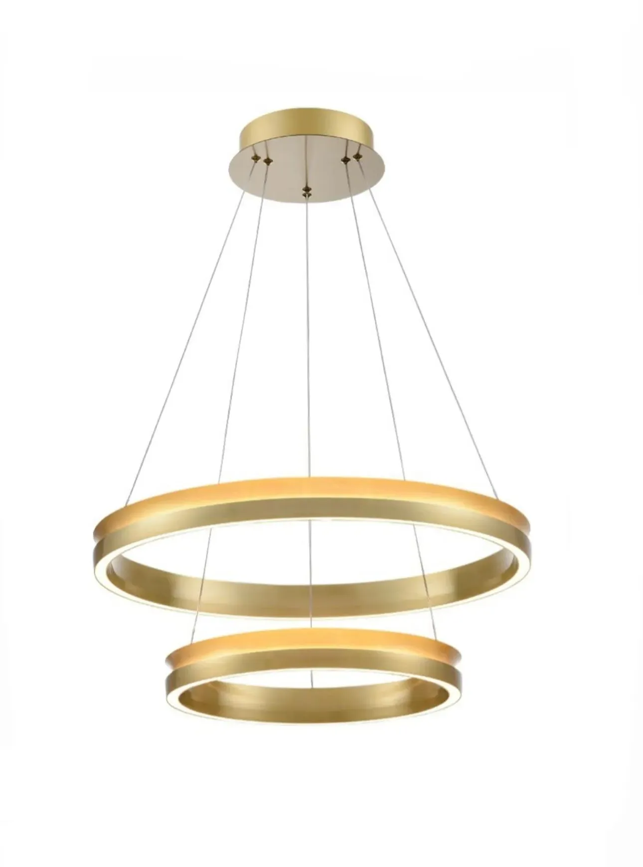 Tiered LED Chandelier - Satin Brass image