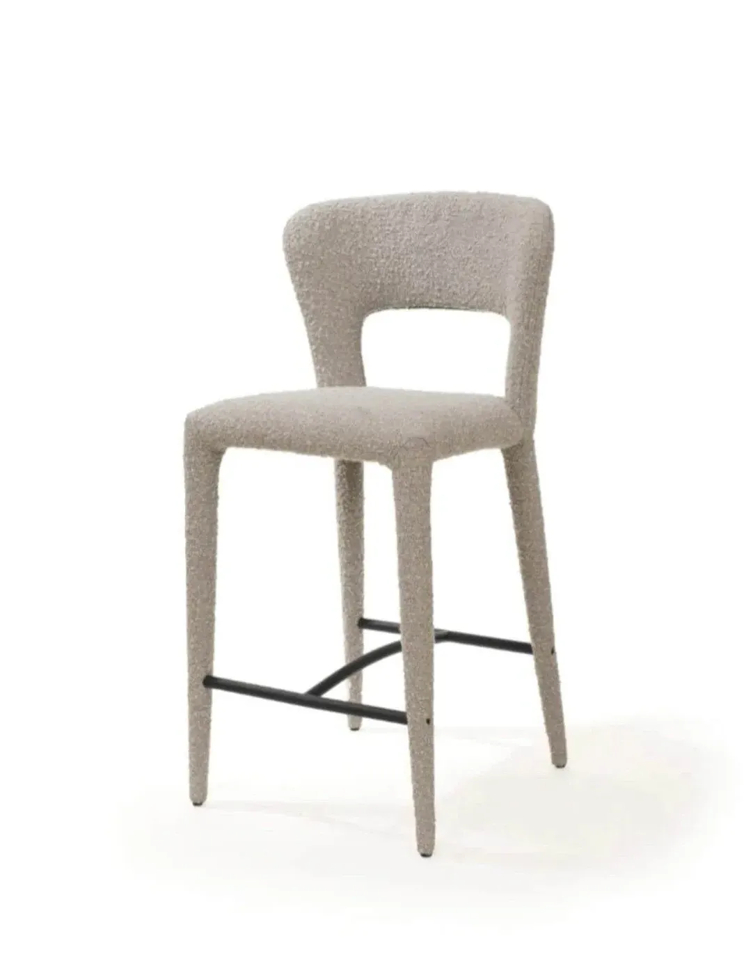 Tommy Franks Pari I Bar Stool - Steam, Boucle image