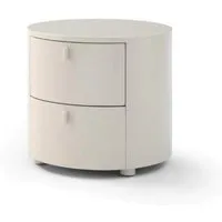 Tommy Franks Sims Bedside Table - Matte Beige alternate view