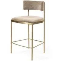 Tommy Fransks Envie II Counter Stool - Olive, Velvet
