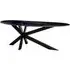Tornado Dining Table - Black, Marble