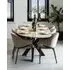 Tornado Dining Table - White, Marble