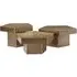 Trio Coffee Table Set - Brushed Gold