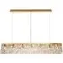 Verona Long Chandelier - Gold, Crystal