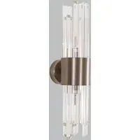 Wall Lamp with Glass Rods - Brushed Bronze