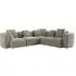 Willow 5-Piece Sectional Sofa with Ottoman - Warm Taupe, Chenille