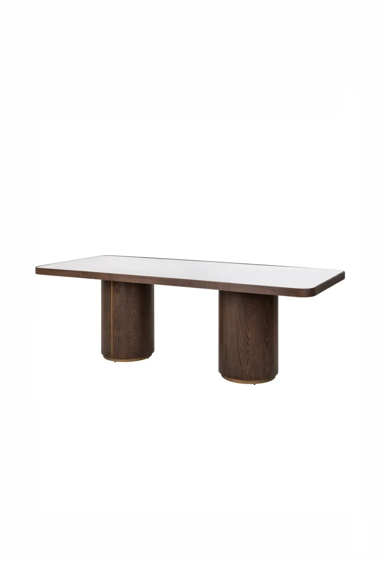 Willow Rectangular Dining Table - Glass, Wood product