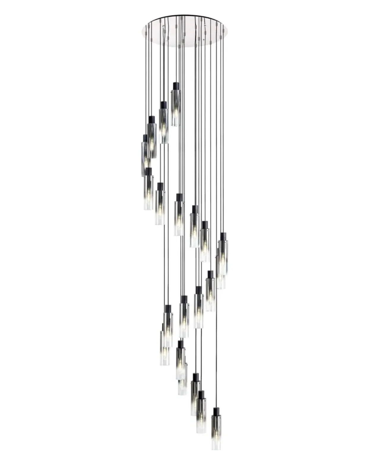 Zeus Cluster Pendant Light - Black, Glass image