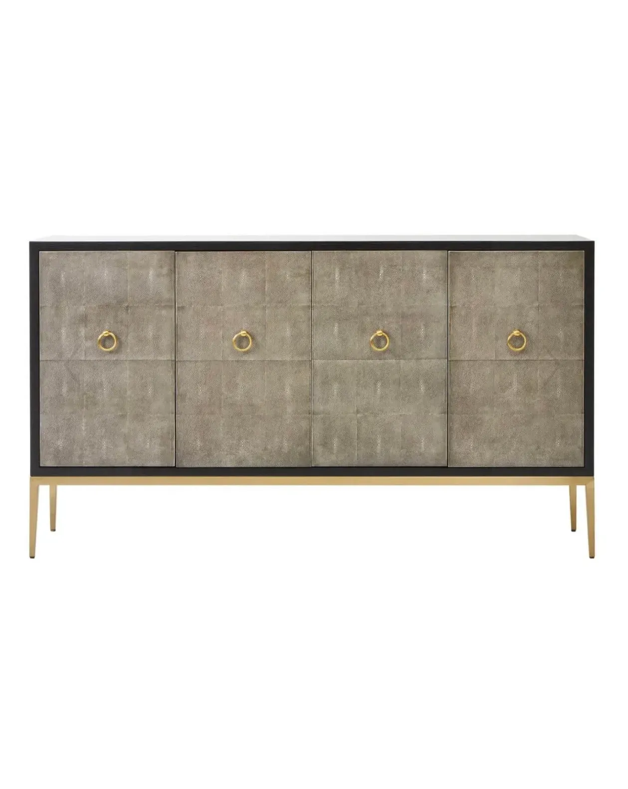 gold-finish-grey-shagreen-sideboard image