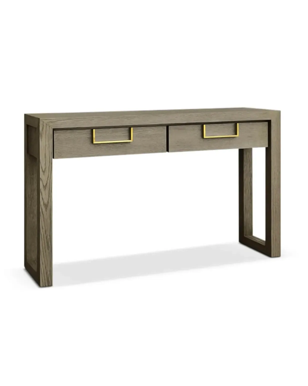 textured-taupe-oak-veneered-console-table image