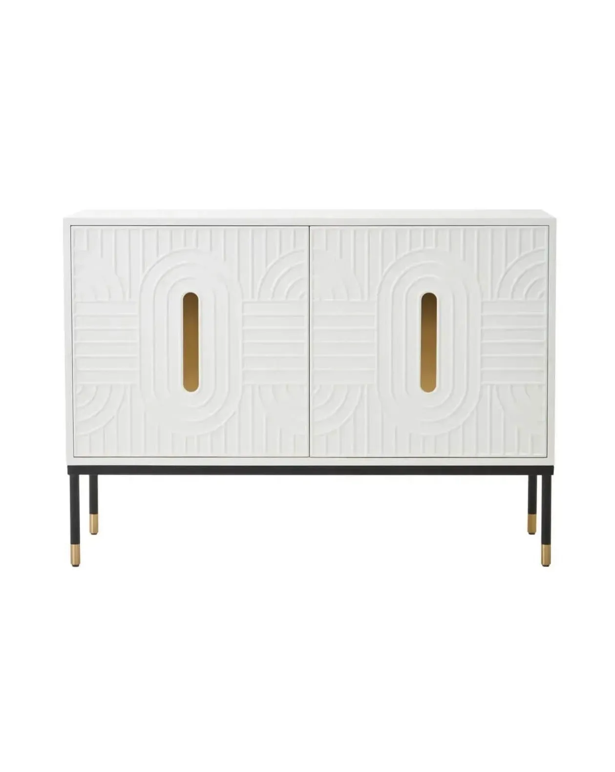 white-geometric-style-sideboard image