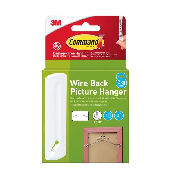 Command Wire Back Picture Hanger - White product