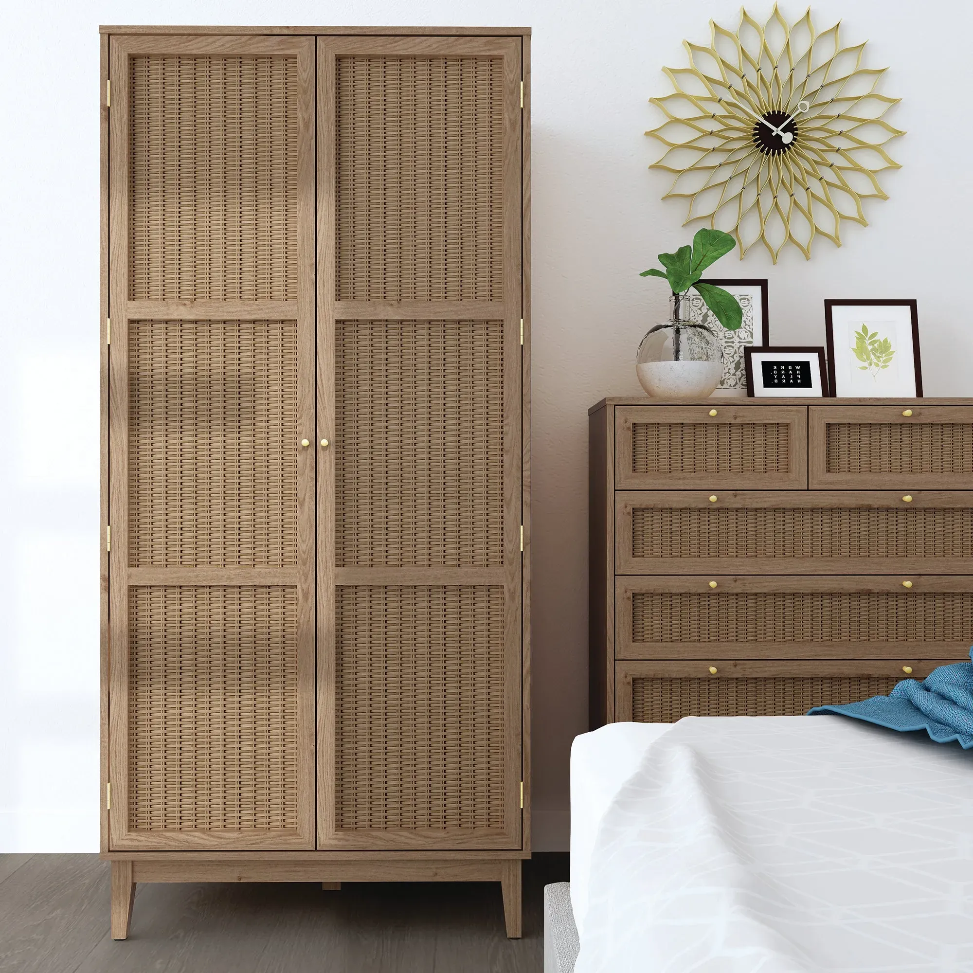 alexander-double-wardrobe-wood-brown- image