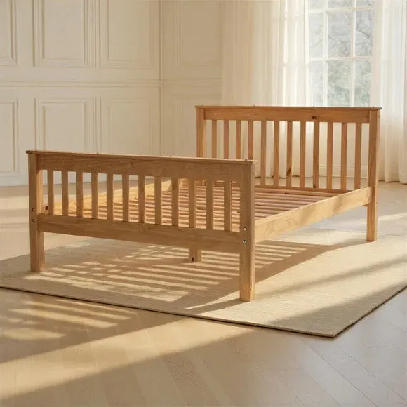 Somerset Bed Frame - Wood Brown, Pine alternate view