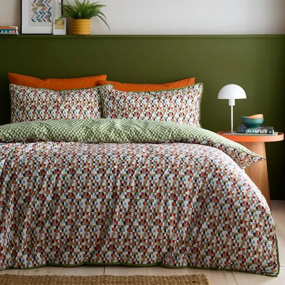Star Geo Duvet Cover & Pillowcase Set - Natural, Cotton product