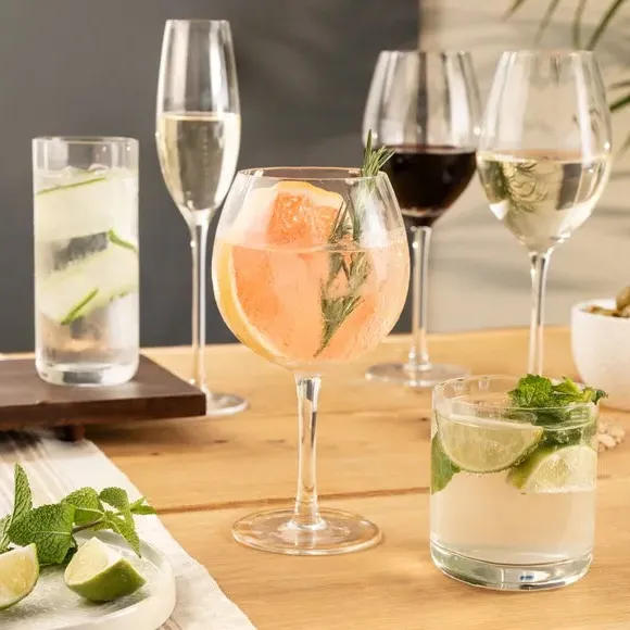 4-Piece Champagne Glass Set - Clear, Crystal alternate view