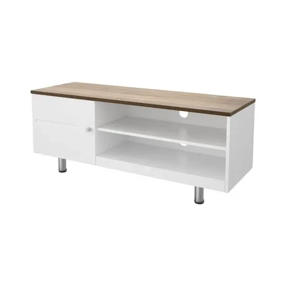 Wide TV Stand for 60" TVs - White, Wood alternate view