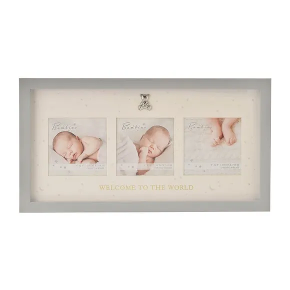 Bambino by Juliana Welcome To The World Photo Frame - Grey alternate view