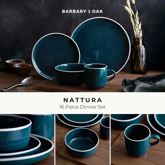 Nattura 16 Piece Dinner Set - Pale Green, Stoneware alternate view