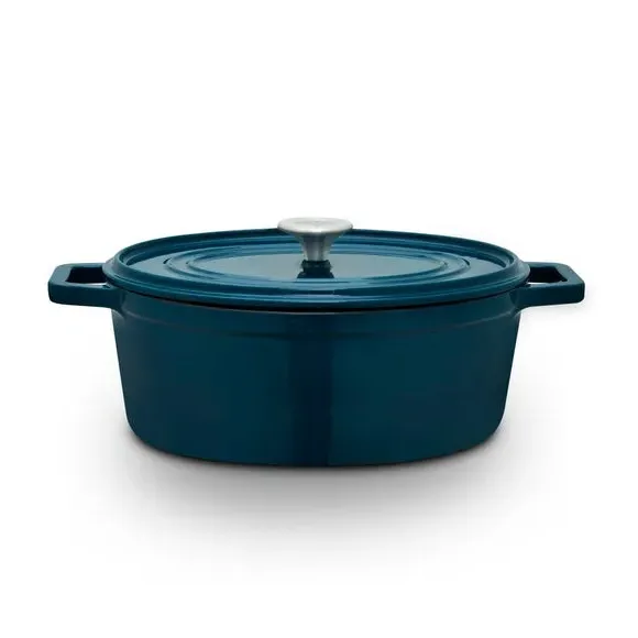 Nattura Oval Casserole Dish 29cm - Dark Green, Cast Iron product
