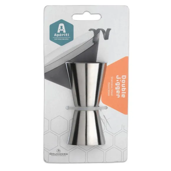 Aperiti Double Jigger - Silver, Stainless Steel product