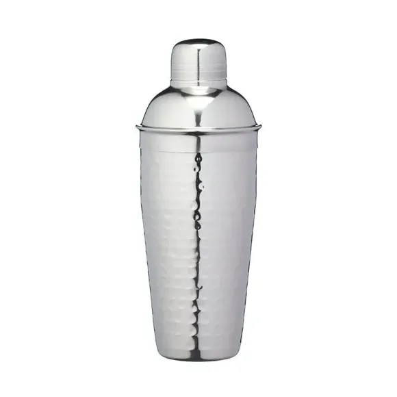 Barcraft Hammered Steel Cocktail Shaker - Silver, Stainless Steel alternate view