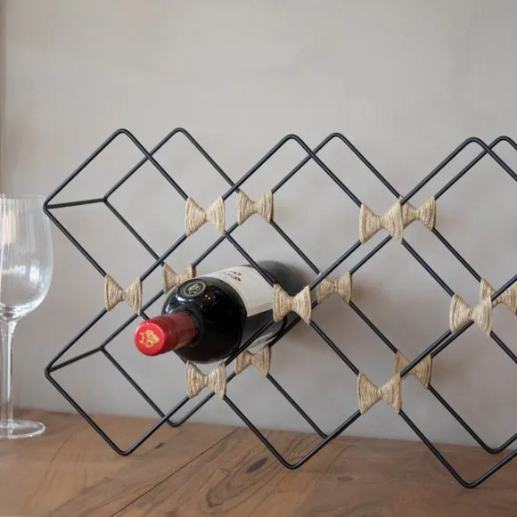 BarCraft Wire Wine Rack - Black, Metal alternate view