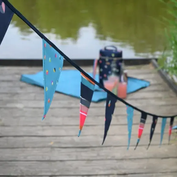 Mini Confetti Heart Flag Bunting - Multicolor product