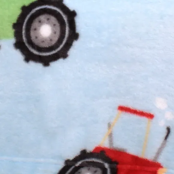Farmyard Friends Throw Blanket - Blue, Polyester alternate view