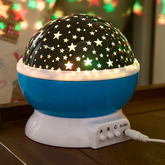 Star Projector Rechargeable Night Light - Blue alternate view