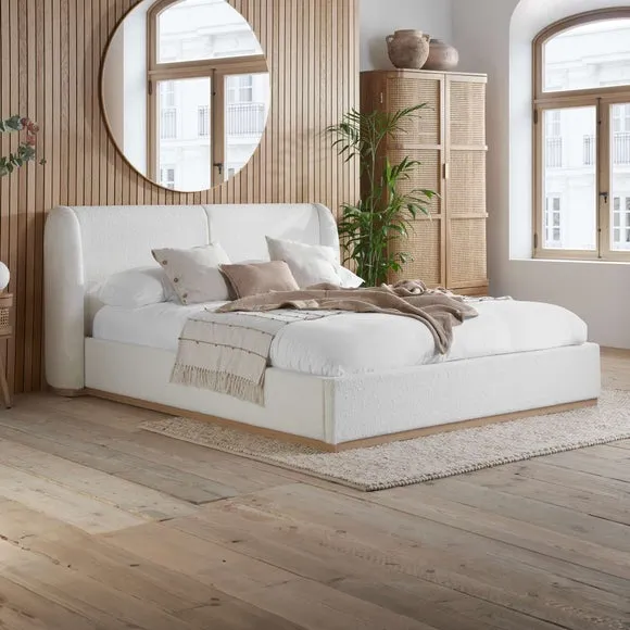 Eden Bed Frame - White, Boucle product