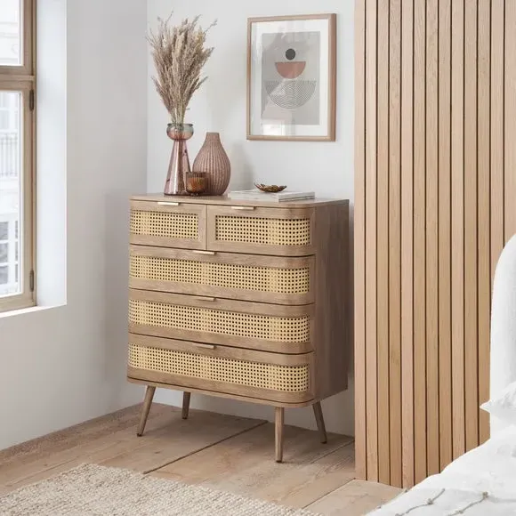 Noah 5-Drawer Chest - Brown, Wood Effect product