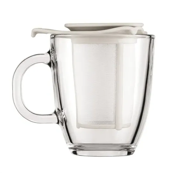 Yo Yo Mug & Tea Strainer Set 350ml - Off-White alternate view
