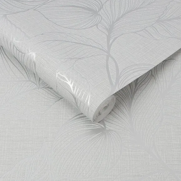 Royal Palm Wallpaper - Moonstone alternate view