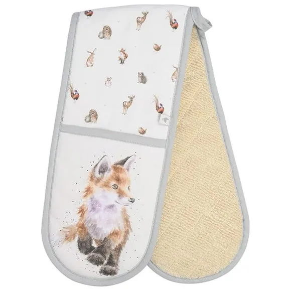 Double Oven Glove with Fox Design - Multicolor alternate view