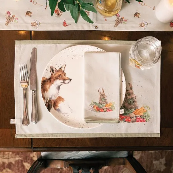 Wrendale Designs Garden Friends Set of 4 Placemats - Multicolor, Cotton product