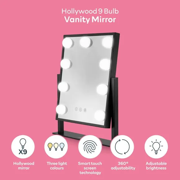 Carmed LED Hollywood Mirror - Black alternate view