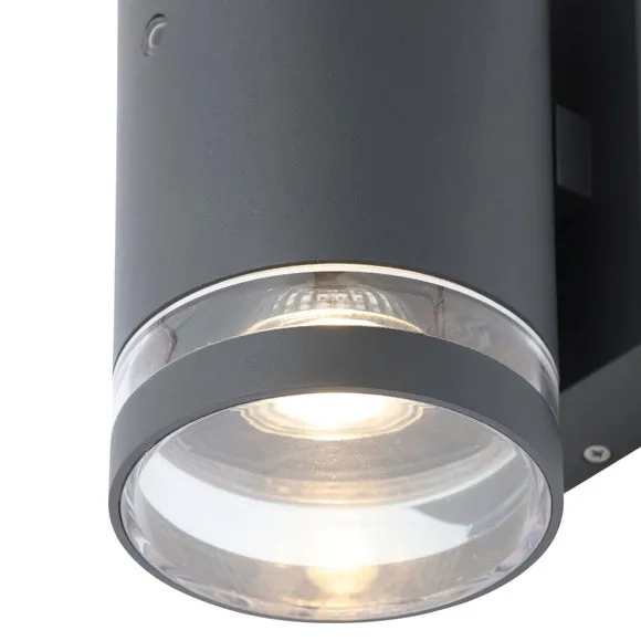 Skye 2 Light Outdoor Sensor Wall Light - Grey by Dunelm, image 4