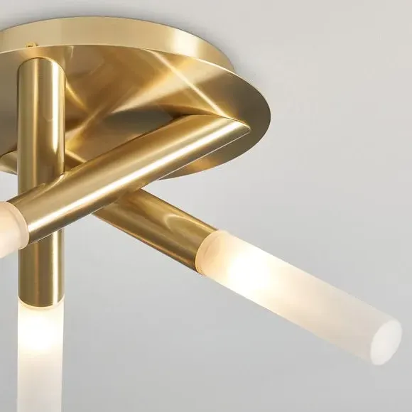 Crux 3-Light Bathroom Ceiling Light - Gold alternate view
