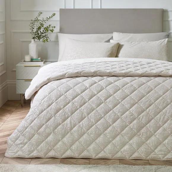 Corded Leaves Bedspread - Champagne product