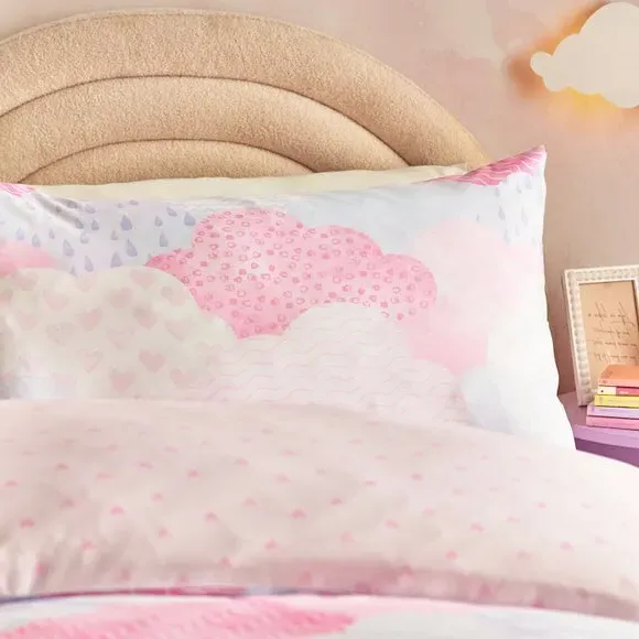 Soft as a Cloud Duvet Cover & Pillowcase Set - Pink, Microfibre alternate view