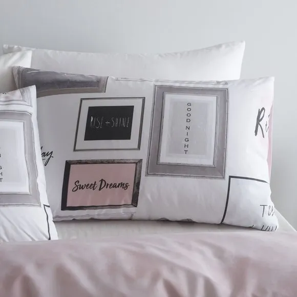 Duvet Cover Set with Pillowcase - Pink alternate view