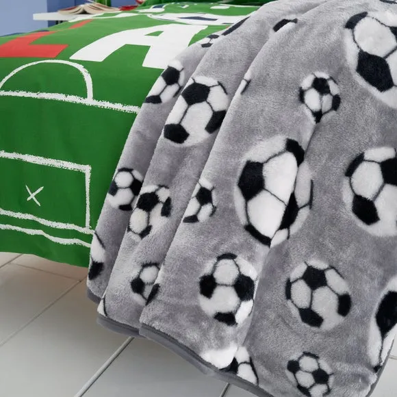 Football Print Blanket - Grey product