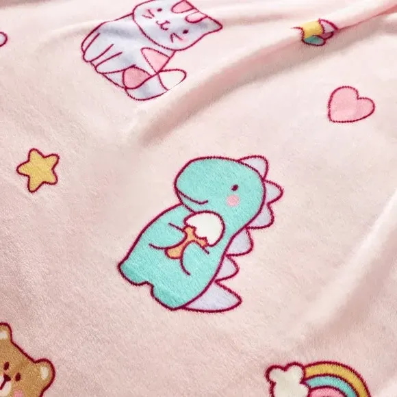 Forever Together Throw Blanket - Pastel Multicolour, Polyester alternate view
