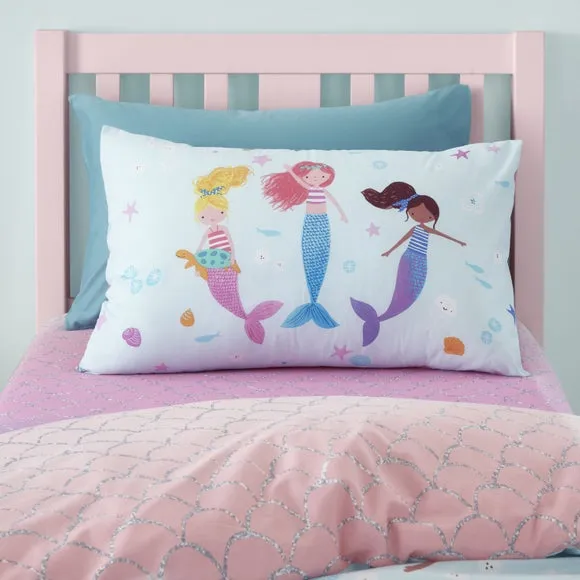 Reversible Duvet Cover Set - Blue, Polycotton alternate view